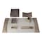 Dacasso Protacini Breeze BeigeItalian Patent Leather 7-Piece Desk Set DF-6304 - alternate 1